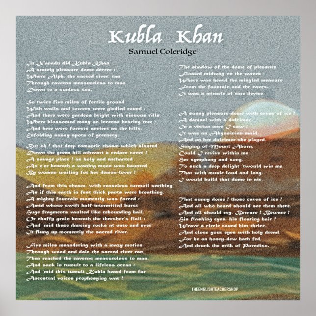 Poster Kubla Khan (Devant)