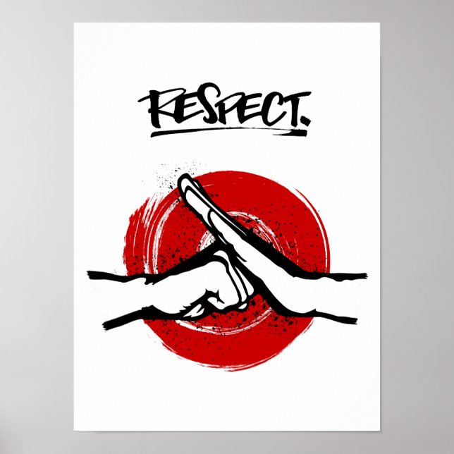 Poster Kung Fu - Arts martiaux - Respect (Devant)