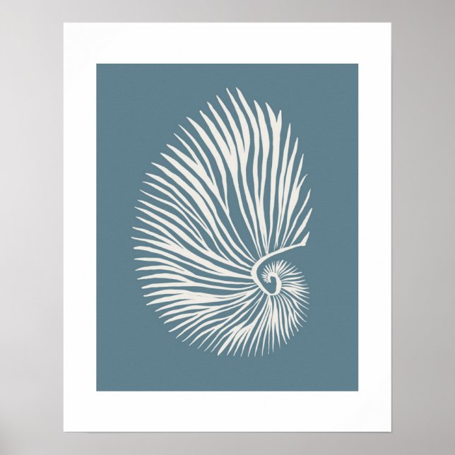 Poster Kunst Muschel (Vorne)