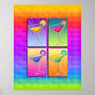Poster, Kunst - Pop Art Margaritas Poster