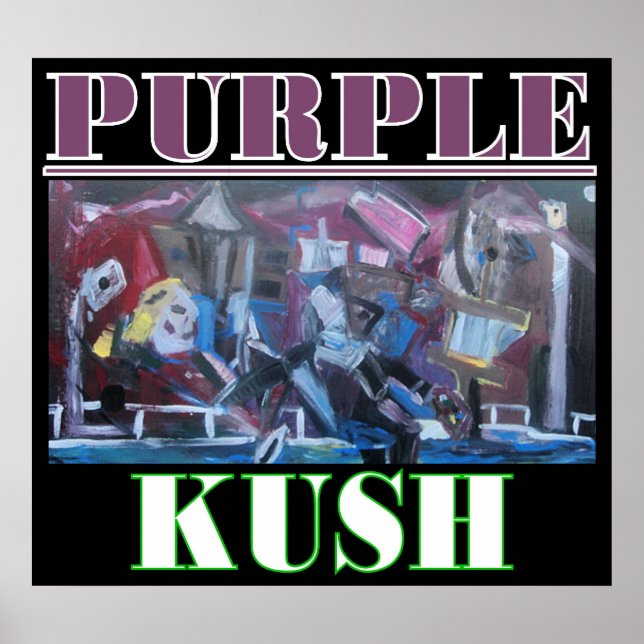 POSTER KUSH VIOLET (Devant)