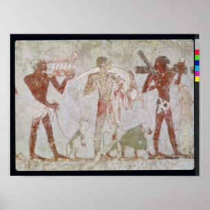 Poster Kushites carrying tributes of gold