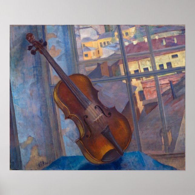 Poster Kuzma Petrov-Vodkin - Un Violon (Devant)