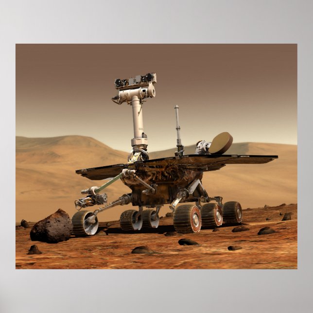 Poster L'"esprit" Mars Rover de la NASA (Devant)
