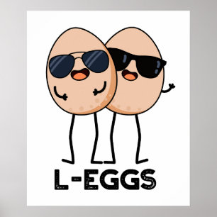 Poster L-OEufs Funny Egg Pun