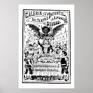 Poster La Almoned del Diablo par José Guadalupe Posada