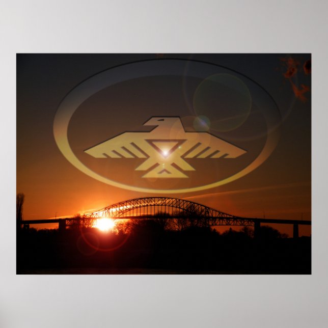 Poster La baignade en soirée (Devant)