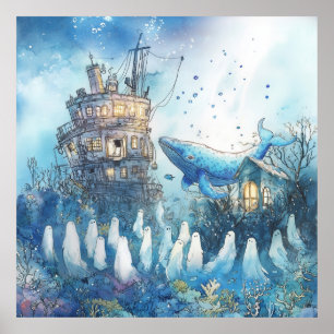 Poster La baleine des âmes perdues