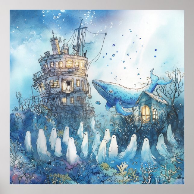 Poster La baleine des âmes perdues (Devant)