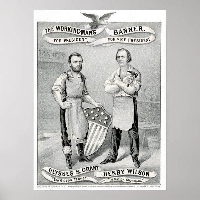 Poster La bannière de l'ouvrier - Pour le président (Devant)