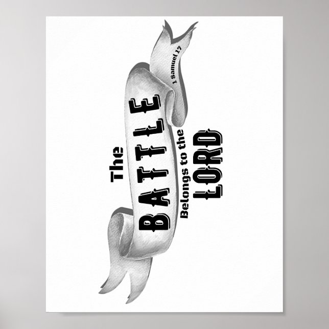 Poster La Bataille Appartient Au Seigneur (Devant)