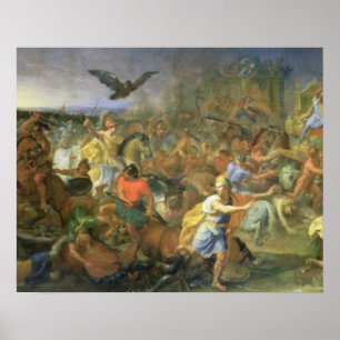 Poster La bataille d'Arbela (ou de Gaugamela) 331 AVANT