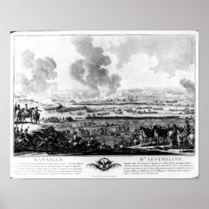 Poster La bataille d'Austerlitz, le 2 décembre 1805