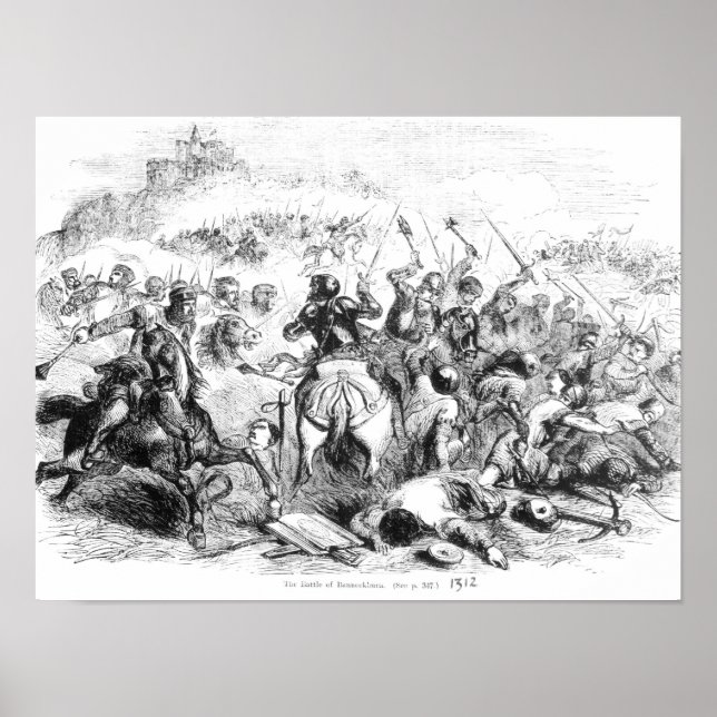 Poster La bataille de Bannockburn en 1314 (Devant)