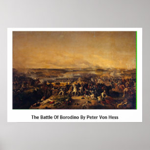 Poster La bataille de Borodino par Peter Von Hess