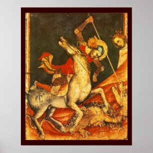 Poster La bataille de Saint George avec le Dragon