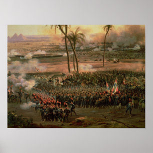 Poster La bataille des pyramides, le 21 juillet 1798,
