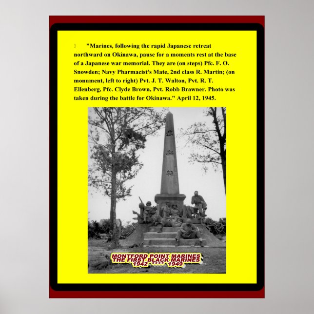 POSTER LA BATAILLE POUR OKINAWA 1945 (Devant)