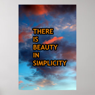 Poster La beauté dans la simplicité