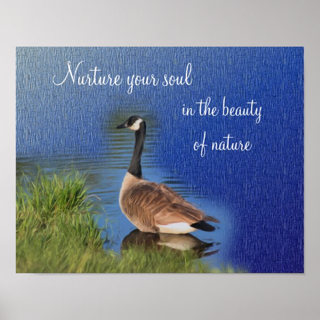 Poster La Beauté De La Nature De L'Oie Du Canada Inspirat (Devant)