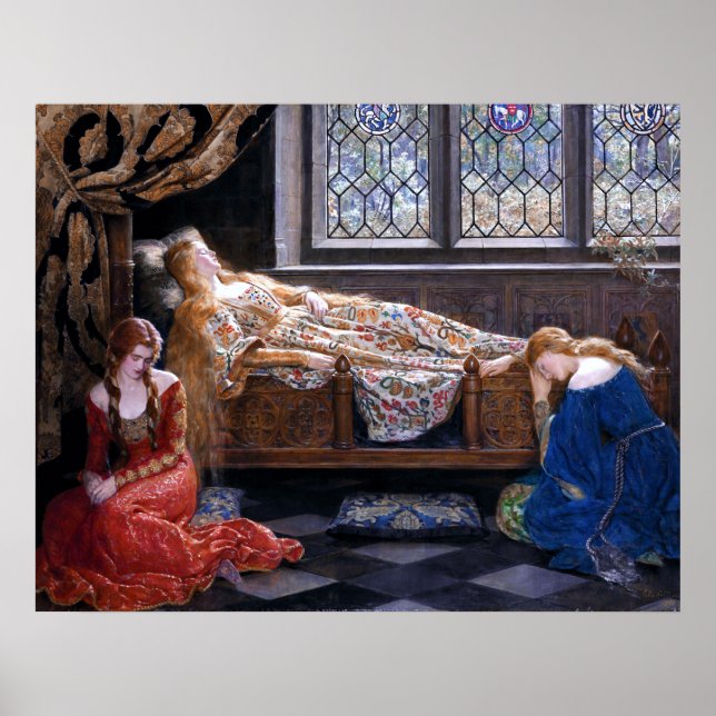 Poster La beauté du sommeil par John Collier 1921 (Devant)