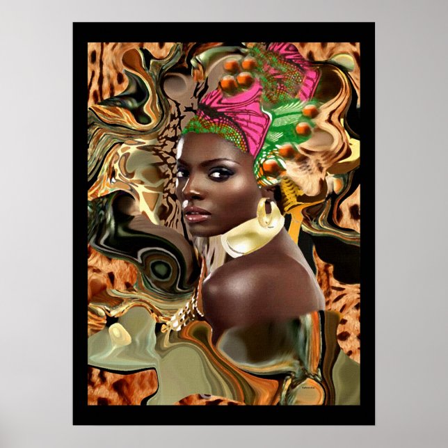 Poster La Beauté D'Une Fleur De Jungle Africaine (Devant)