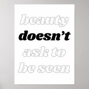 Poster La beauté ne demande pas l'affiche