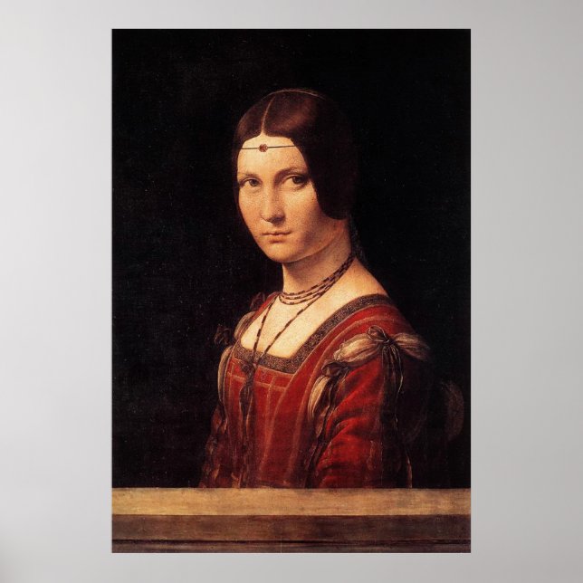 Poster la belle ferronniere, Léonard de Vinci (Devant)