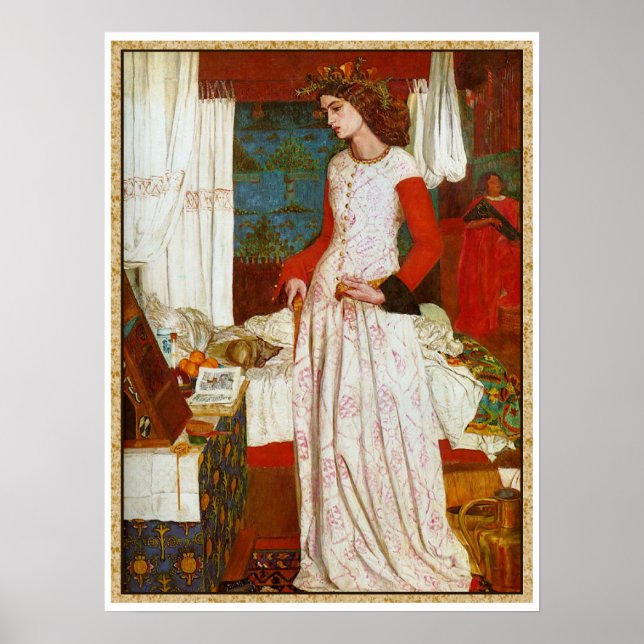 Poster La Belle Iseult ~ William Morris (Devant)
