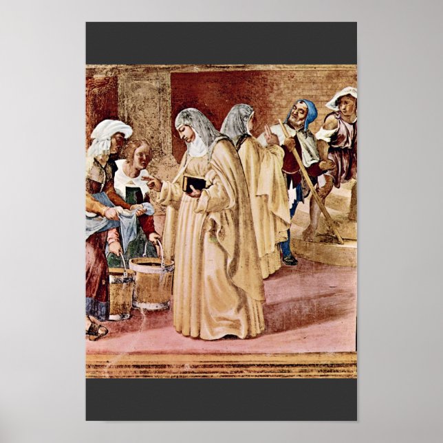 Poster La Bénédiction De St. Clare Par Lotto Lorenzo (Bes (Devant)