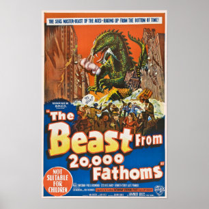 Poster La bête de 20.000 brasses d'affiche