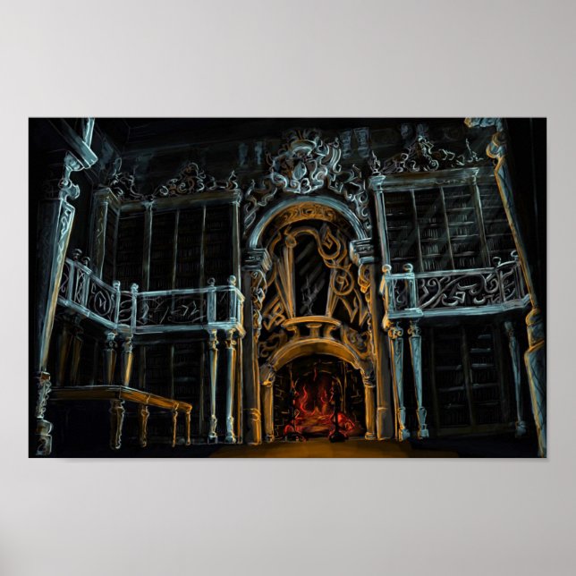 Poster La bibliothèque d'Aon (Devant)