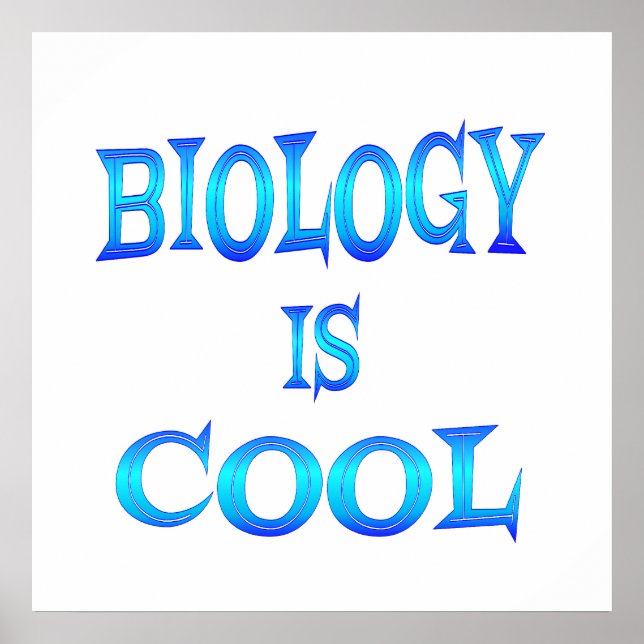 Poster La biologie est Cool - À partir de 11,80 $ (Devant)