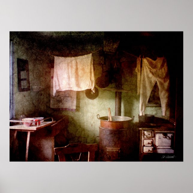 Poster La blanchisserie (Devant)