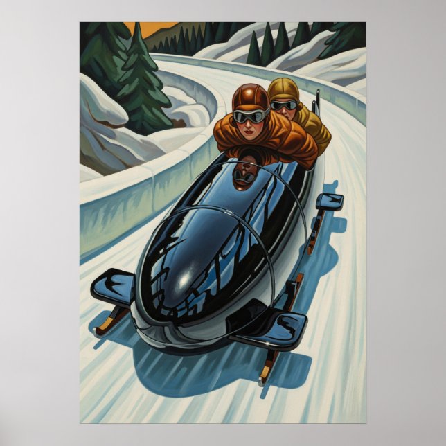 Poster LA BOBEUSE (Le Bobsledder) (Devant)