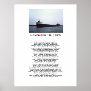 Poster La boîte-cadeau avec les noms de l'équipage de l'E