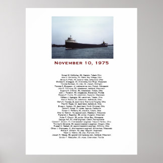 Poster La boîte-cadeau avec les noms de l'équipage de l'E