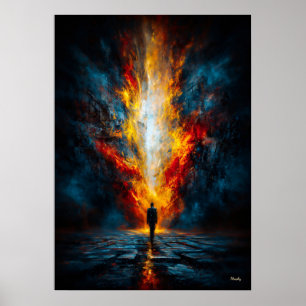 Poster La Bouche du Jugement – Expressionnisme Monumental