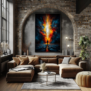 Poster La Bouche du Jugement – Expressionnisme Monumental