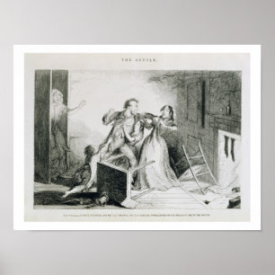 Poster La Bouteille, la Plaque VI, Les querelles effrayan