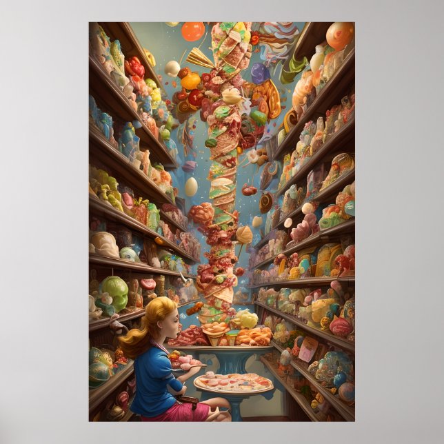 Poster La boutique de glaces et de lollie pour tous (Devant)