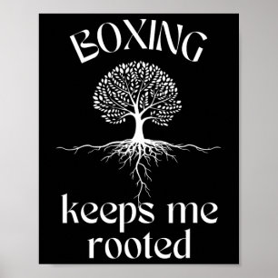 Poster La boxe me garde racine Spirituel Tree Fighter Tra