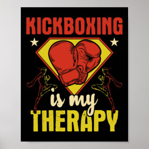 Poster La boxe thaïlandaise est ma thérapie - Arts martia