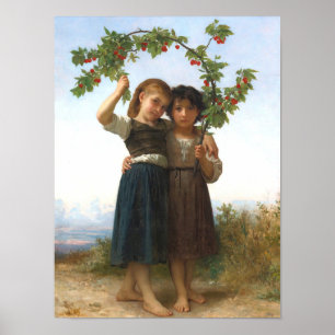 Poster La Branche de Cerise par William Bouguereau