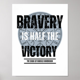 Poster La bravoure est la moitié de la victoire