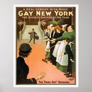 Poster La brigade Main Out - Théâtre Vintage