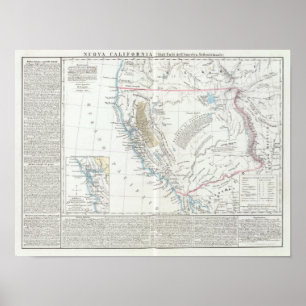 Poster La Californie Etats-Unis