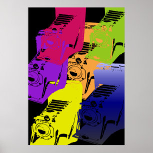 Poster la caméra - sombre