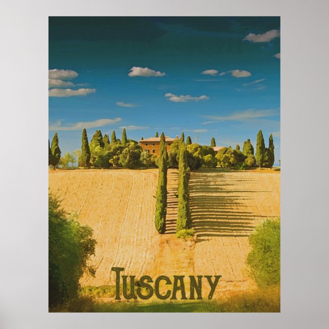 Poster La campagne toscane (Devant)