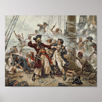 Poster La capture de Barbe Noire Le Pirate
